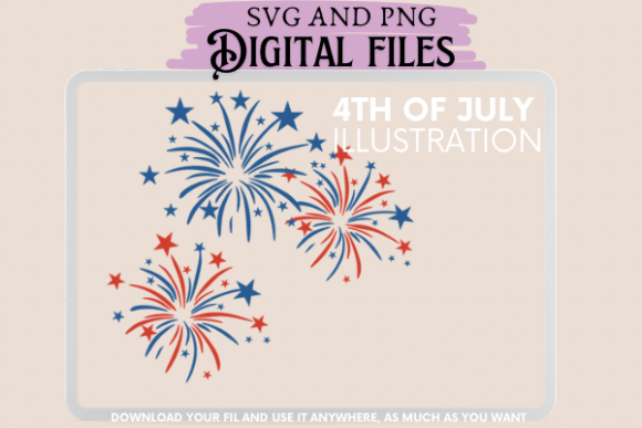 4th of July Fireworks: Graphics & Illustrations for Real Publishing