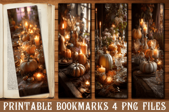Aesthetic Thanksgiving Candle Bookmark