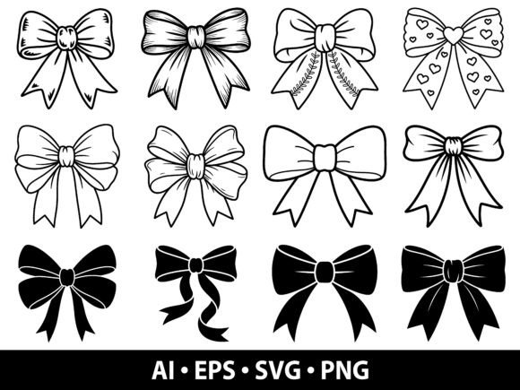 Bow SVG Bundle: Graphics & Illustrations for Polished Publishing