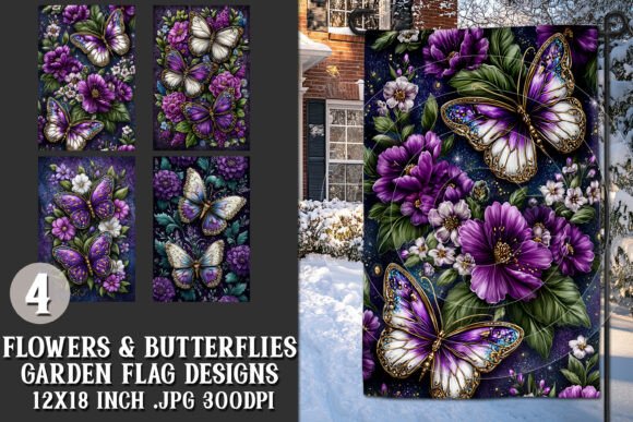 Butterfly Garden Flag Designs, S6: Graphics for Crafts-Driven Branding