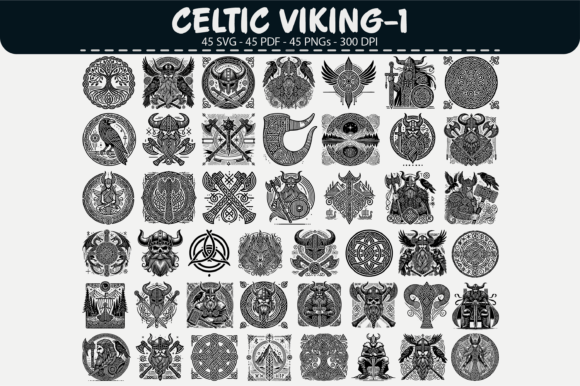Celtic Viking Vector Set – 45 Designs