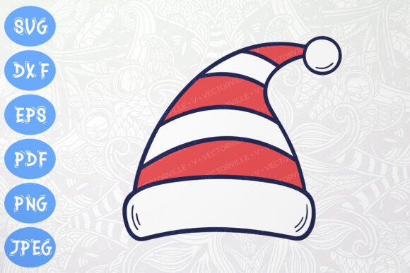 Elf Hat SVG Christmas Graphics & Illustrations