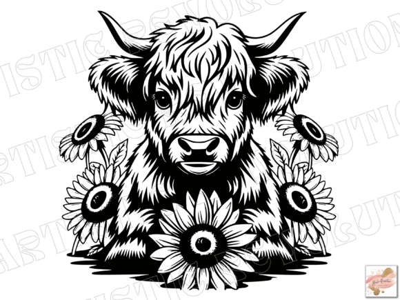 Highland Cow SVG & PNG Graphics
