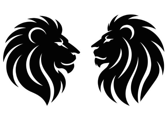 King Lion Vector with White Background