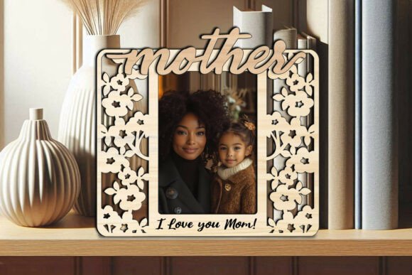Laser Mother SVG Daughter Photo Frame Graphics