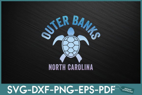 Outer Banks NC Beach Sea Turtle Graphics