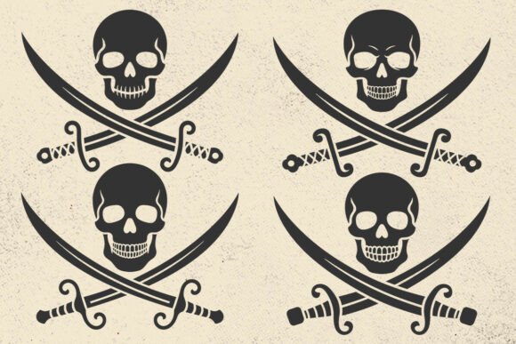 Pirate Flag Ship SVG for Crafts & Graphics