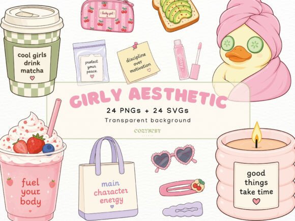 Pretty Girl Cliparts: That Girl Cute PNG Graphics & Illustrations