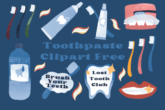 Toothpaste Clipart Free: Graphics for Creative Freebies